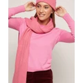 Oxford - Celine Rib Knit Scarf - Scarves & Gloves (Pink Medium) Celine Rib Knit Scarf