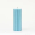 XRJ Celebrations - Pillar Pastel Blue Candle - Home (Blue) Pillar Pastel Blue Candle