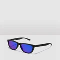 Hawkers Co - Polarized Carbon Blue One Raw Sunglasses for Men and Women UV400 - Sunglasses (Black) Polarized Carbon Blue One Raw Sunglasses for Men and Women UV400