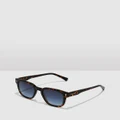Hawkers Co - Carey Denmin Stack Sunglasses for Men and Women UV400 - Square (Blue) Carey Denmin Stack Sunglasses for Men and Women UV400