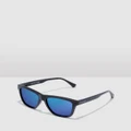 Hawkers Co - Polarized Black Blue One Ls Raw Sunglasses for Men and Women UV400 - Sunglasses (Black) Polarized Black Blue One Ls Raw Sunglasses for Men and Women UV400