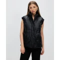 Unreal Fur - Cruising Vest - Coats & Jackets (Black) Cruising Vest