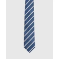 Oxford - Modern Stripe Tie - Ties (Blue Medium) Modern Stripe Tie