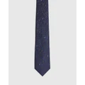 Oxford - Tonal Flower Tie - Ties (Grey Dark) Tonal Flower Tie