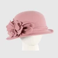 Max Alexander - Winter Felt Dusty Pink Cloche Hat - Hats (Dusty Pink) Winter Felt Dusty Pink Cloche Hat