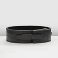 The WOD Life - Leather Lever Belt 2.0 - Gym & Yoga (Black) Leather Lever Belt 2.0