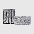 Slip - slip pure silk back to basics skinny scrunchies - Hair (Silver) slip pure silk back to basics skinny scrunchies