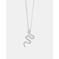 Karen Walker - Snake Necklace - Jewellery (Sterling Silver) Snake Necklace