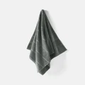 Linen House - Velour Stripe Towel - Bathroom (Storm) Velour Stripe Towel