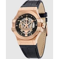 Maserati - Potenza 42mm Automatic Skeleton Gold Watch - Watches (Gold) Potenza 42mm Automatic Skeleton Gold Watch
