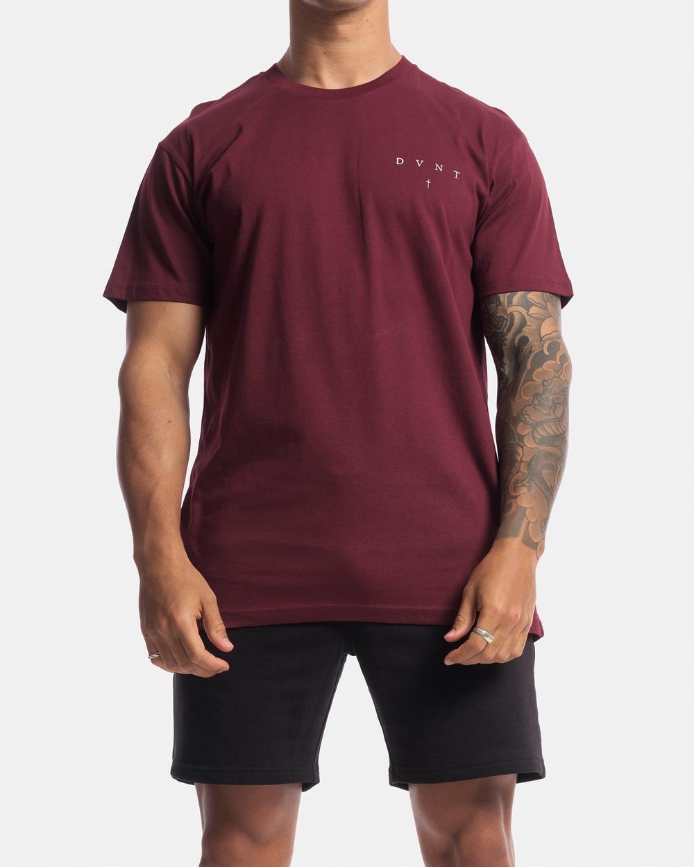 DVNT - Cardinal Tee - Short Sleeve T-Shirts (Oxblood) Cardinal Tee
