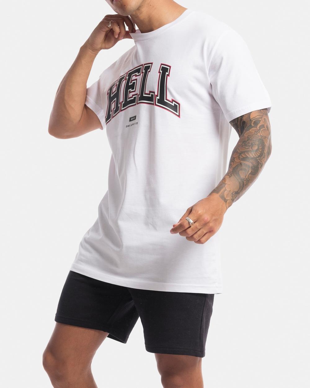 DVNT - Hell Tee - Short Sleeve T-Shirts (White) Hell Tee