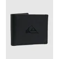 Quiksilver - New Miss Dollar Bi Fold Leather Wallet - Wallets (BLACK) New Miss Dollar Bi Fold Leather Wallet
