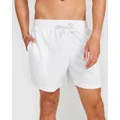 Vacay Swimwear - White Terry Shorts - Shorts (White) White Terry Shorts