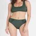 Heaven Australia - Peridot Phoebe High Waist Pant - Bikini Set (Green) Peridot Phoebe High Waist Pant