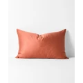 Aura Home - Halo Organic Sateen Pillowcase - Home (Orange) Halo Organic Sateen Pillowcase