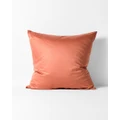 Aura Home - Halo Organic Sateen European Pillowcase - Home (Orange) Halo Organic Sateen European Pillowcase