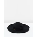 Seafolly - Lizzy Hat - Hats (Black) Lizzy Hat