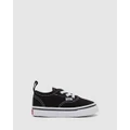 Vans - Authentic Elastic lace Infant - Sneakers (Black/White) Authentic Elastic lace Infant