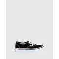 Vans - Authentic Youth - Lifestyle Shoes (Black White) Authentic Youth