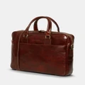 Republic of Florence - The Tokyo Brown Briefcase - Bags (Brown) The Tokyo Brown Briefcase