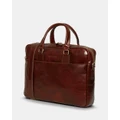 Republic of Florence - The Tokyo Brown Briefcase - Bags (Brown) The Tokyo Brown Briefcase