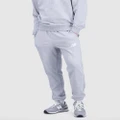 New Balance - Essentials Stacked Logo French Terry Sweatpants - Pants (Grey) Essentials Stacked Logo French Terry Sweatpants