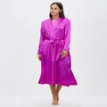 David Lawrence - Seretta Silk Sleep Robe - Sleepwear (CANDY) Seretta Silk Sleep Robe