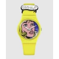 Swatch - Reverie Watch By Roy Lichtenstein - Watches (Yellow) Reverie Watch By Roy Lichtenstein