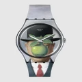 Swatch - Le Fils De L'homme Watch By Rene Magritte - Watches (Black) Le Fils De L'homme Watch By Rene Magritte