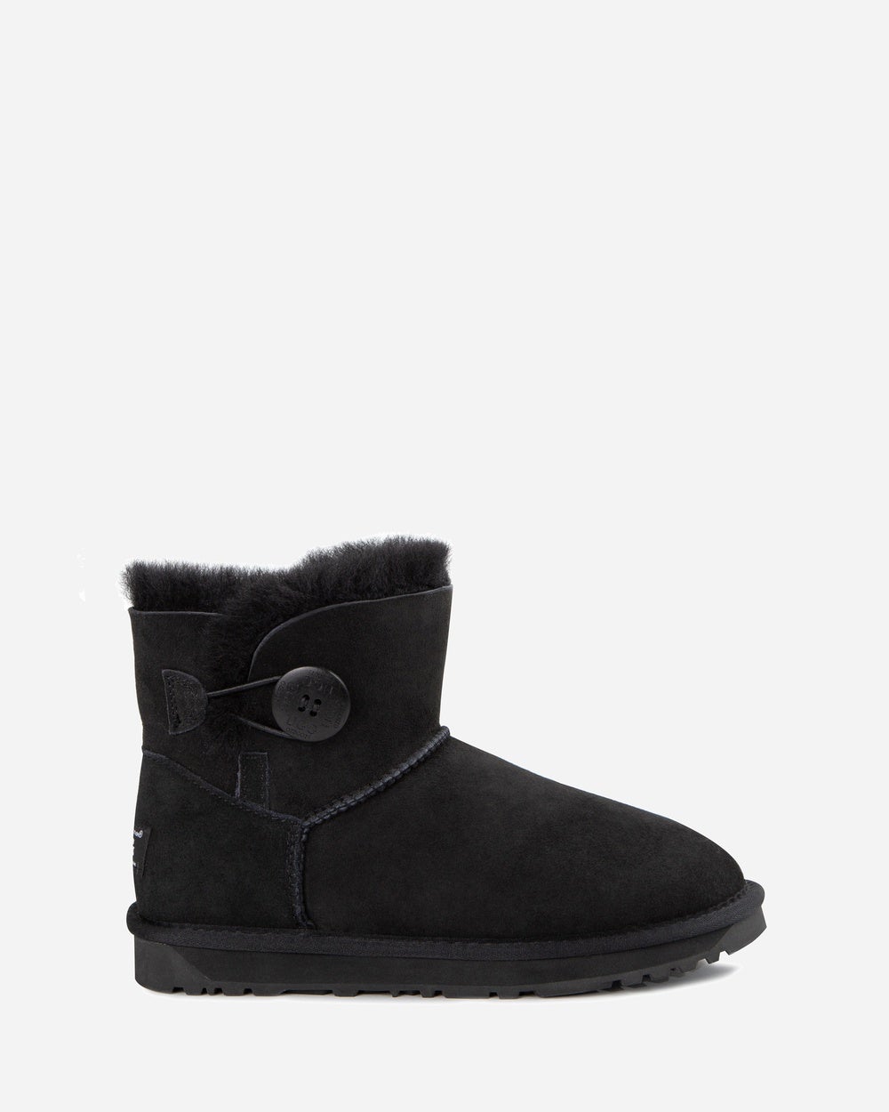 Ozwear Connection Uggs - Ugg Classic Mini Button Boots (Water Resistant) - Boots (BLACK) Ugg Classic Mini Button Boots (Water Resistant)