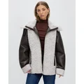 Unreal Fur - Synergy Jacket - Coats & Jackets (Two Tone Croc) Synergy Jacket