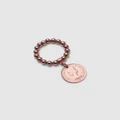 Von Treskow - Stretchy Ring With Coin - Jewellery (Rose) Stretchy Ring With Coin