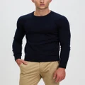 Ben Sherman - Signature Knitted Crew Neck - Jumpers & Cardigans (Dark Navy) Signature Knitted Crew Neck