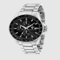 Maserati - Maserati Sfida Black Watch - Watches (Silver) Maserati Sfida Black Watch