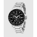 Maserati - Maserati Sfida Black Watch - Watches (Silver) Maserati Sfida Black Watch