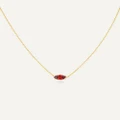Avant Studio - Birthstone Necklace January - Jewellery (Red) Birthstone Necklace January