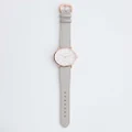 The Horse - The Classic - Watches (Rose Gold Case / White Dial / Light Grey Leather) The Classic