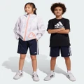 adidas Sportswear - Essentials 3 Stripes Shorts Teens - Shorts (Legend Ink & White) Essentials 3 Stripes Shorts - Teens