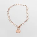 My Little Silver - Chain of Hearts Charm Bracelet Kids - Jewellery (Rose Gold) Chain of Hearts Charm Bracelet - Kids