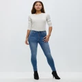 DRICOPER DENIM - DCD High Insider Jeans - High-Waisted (Mountain Blue) DCD High Insider Jeans