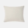 Linen House - Klee European Pillowcase - Home (Vanilla) Klee European Pillowcase