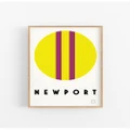 Clubbies Prints - 'Newport' - Home (Yellow) 'Newport'