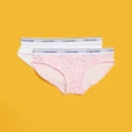 Calvin Klein - 2 Pack Bikini Teens - Bikini Bottoms (Pink Spots) 2-Pack Bikini - Teens