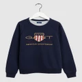 Gant - Teen Archive Shield C Neck Sweatshirt - Sweats (EVENING BLUE) Teen - Archive Shield C-Neck Sweatshirt