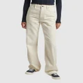 Superdry - Vintage Wide Leg Cord Pants - Pants (Riff White) Vintage Wide Leg Cord Pants