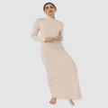 Mod Squad - Luxe Long Sleeve Slip Dress Base Layer - All base Layers (Nude) Luxe Long Sleeve Slip Dress Base Layer