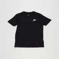 Nike - Sportswear Older Kids' T Shirt Teens - T-Shirts & Singlets (Black & White) Sportswear Older Kids' T-Shirt - Teens
