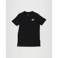 Nike - Sportswear Older Kids' T Shirt Teens - T-Shirts & Singlets (Black & White) Sportswear Older Kids' T-Shirt - Teens