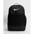 Nike - Brasilia 9.5 Backpack Medium - Backpacks (Black, Black & White) Brasilia 9.5 Backpack - Medium